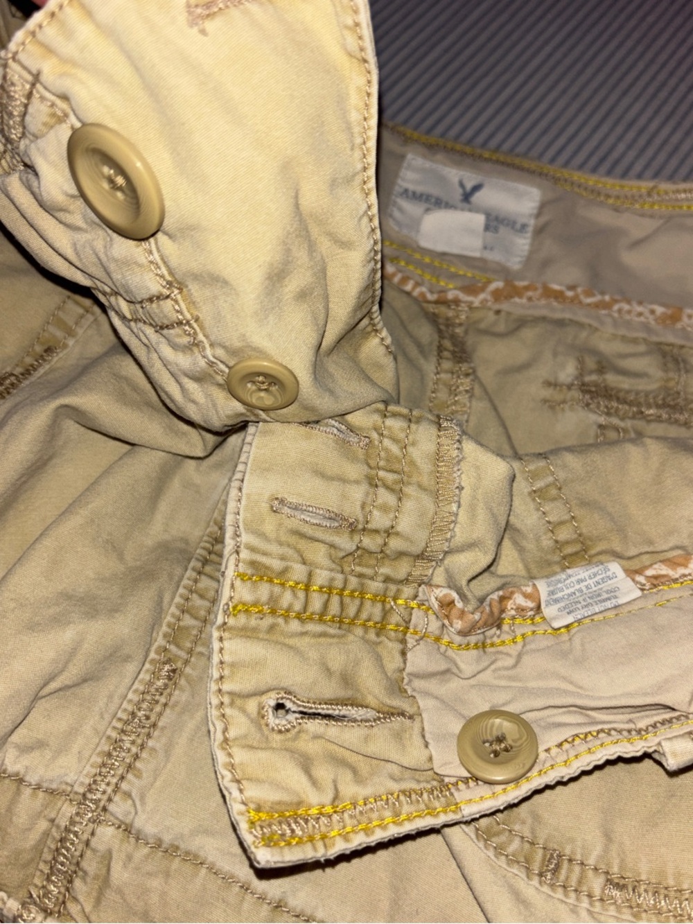 10 American Eagle Outfitters Tan Mini Skort - Picture 4 of 8